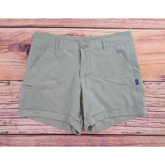 Huk Womens Lightweight Performance Shorts Small Gray Polyester Blend - Picture 1 of 9